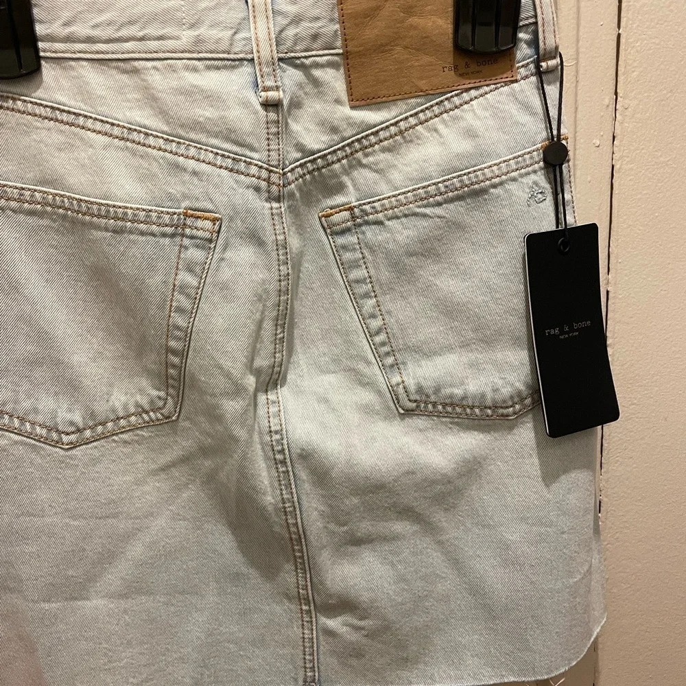 Rag & Bone denim mini skirt